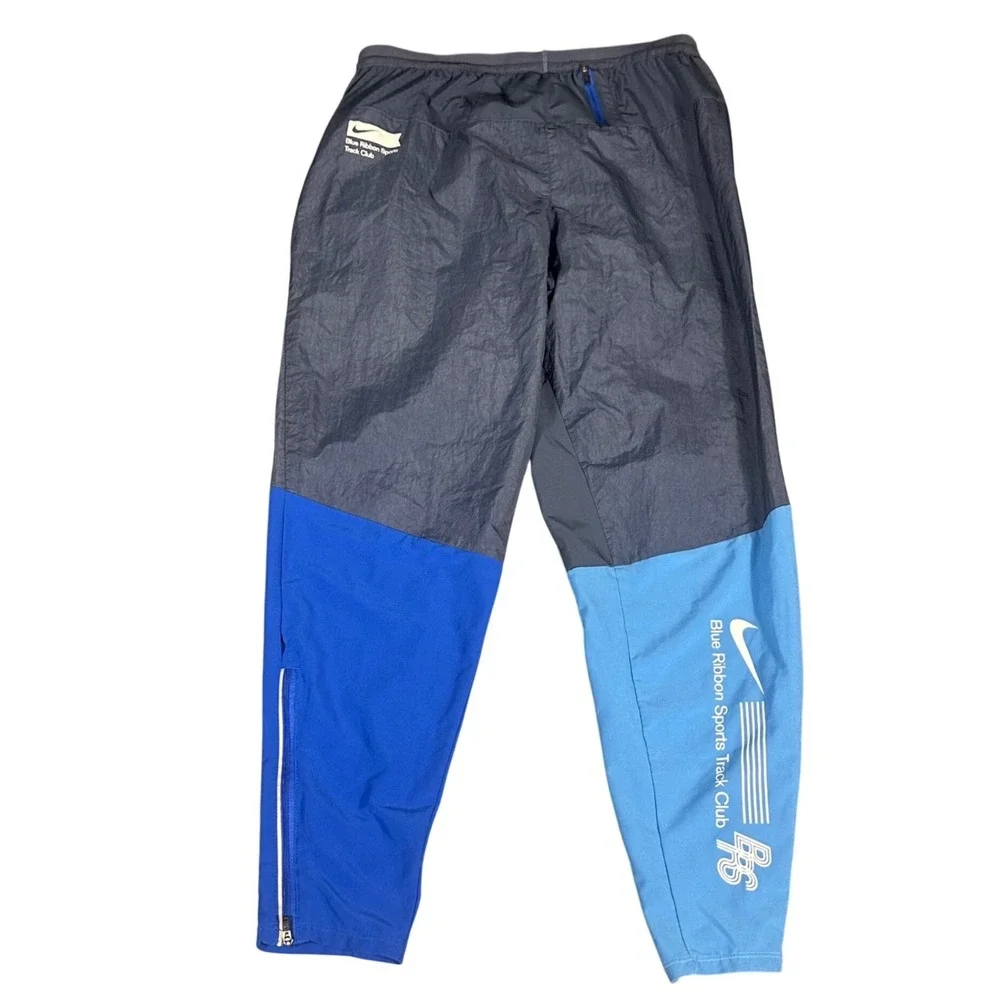 Nike Phenom Elite BRS Track Club Pants Mens Large Blue Dri-FIT Running Joggers