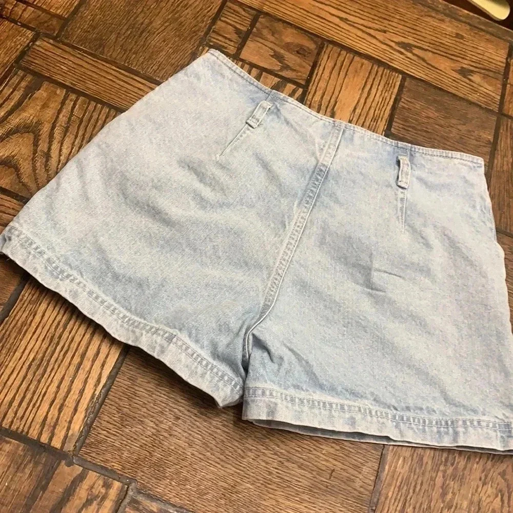 BDG VTG UO high waisted denim acid wash shorts-29