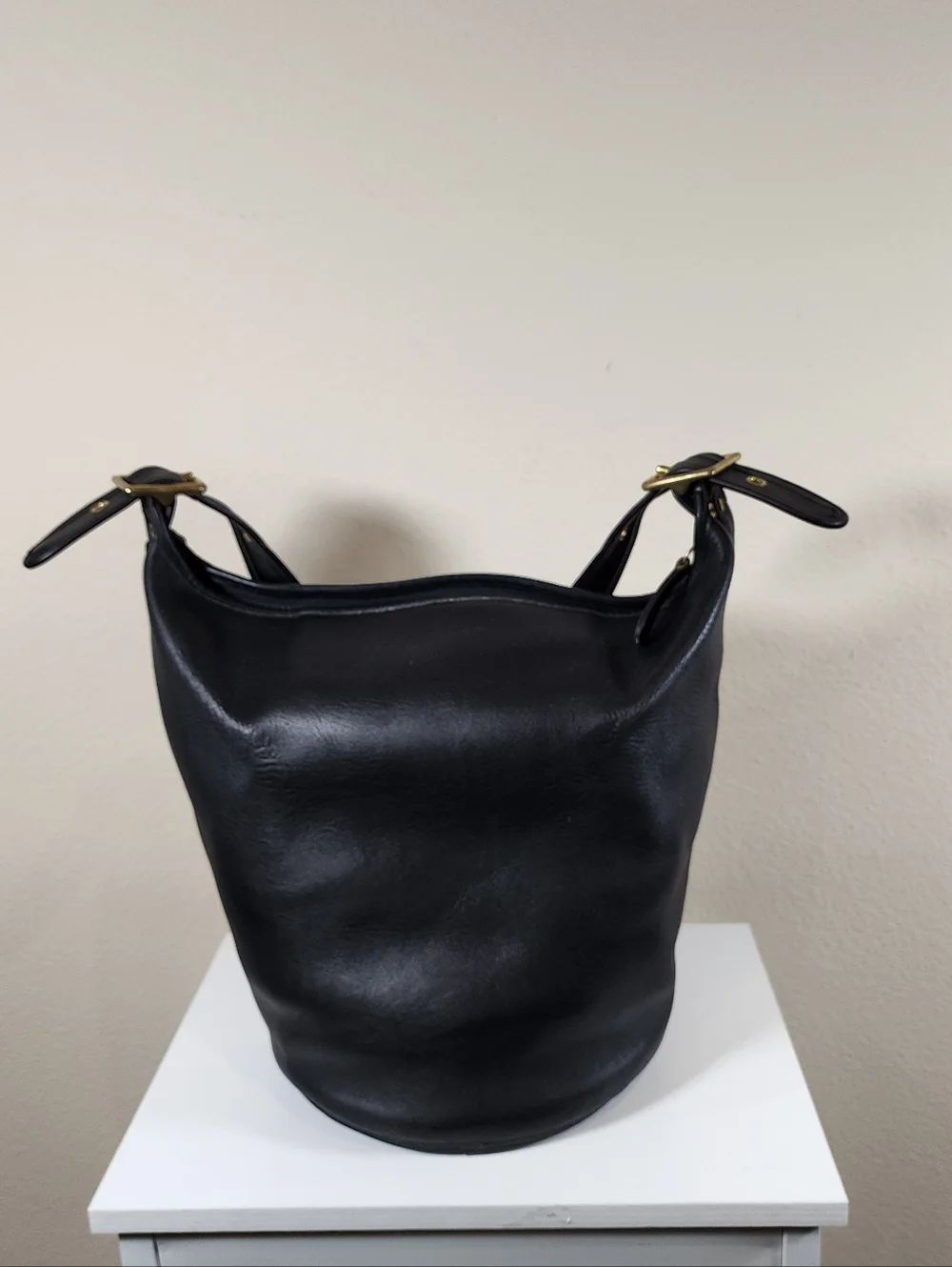 Vintage Coach Navy Duffle Sac #9085