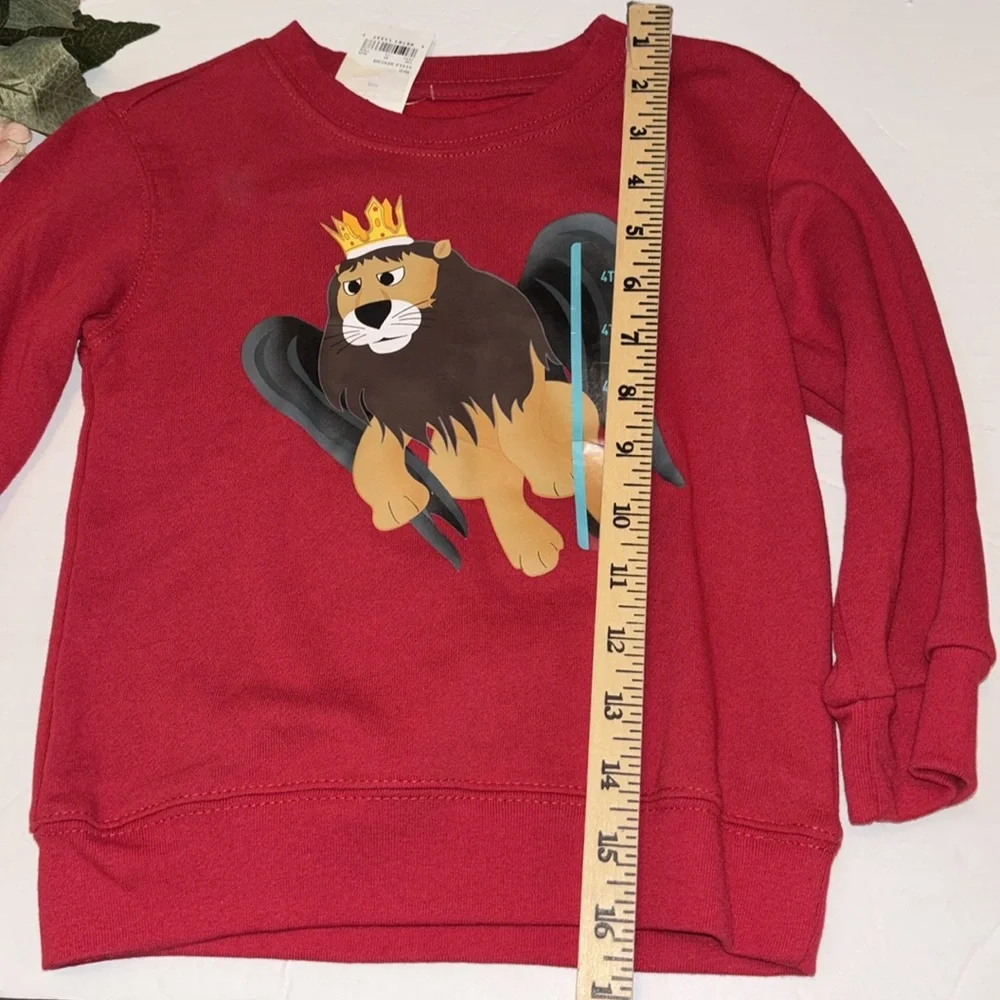 KING MOONRACER 4T Red Long Sleeve Sweatshirt Rudolph The Red Nose Reindeer