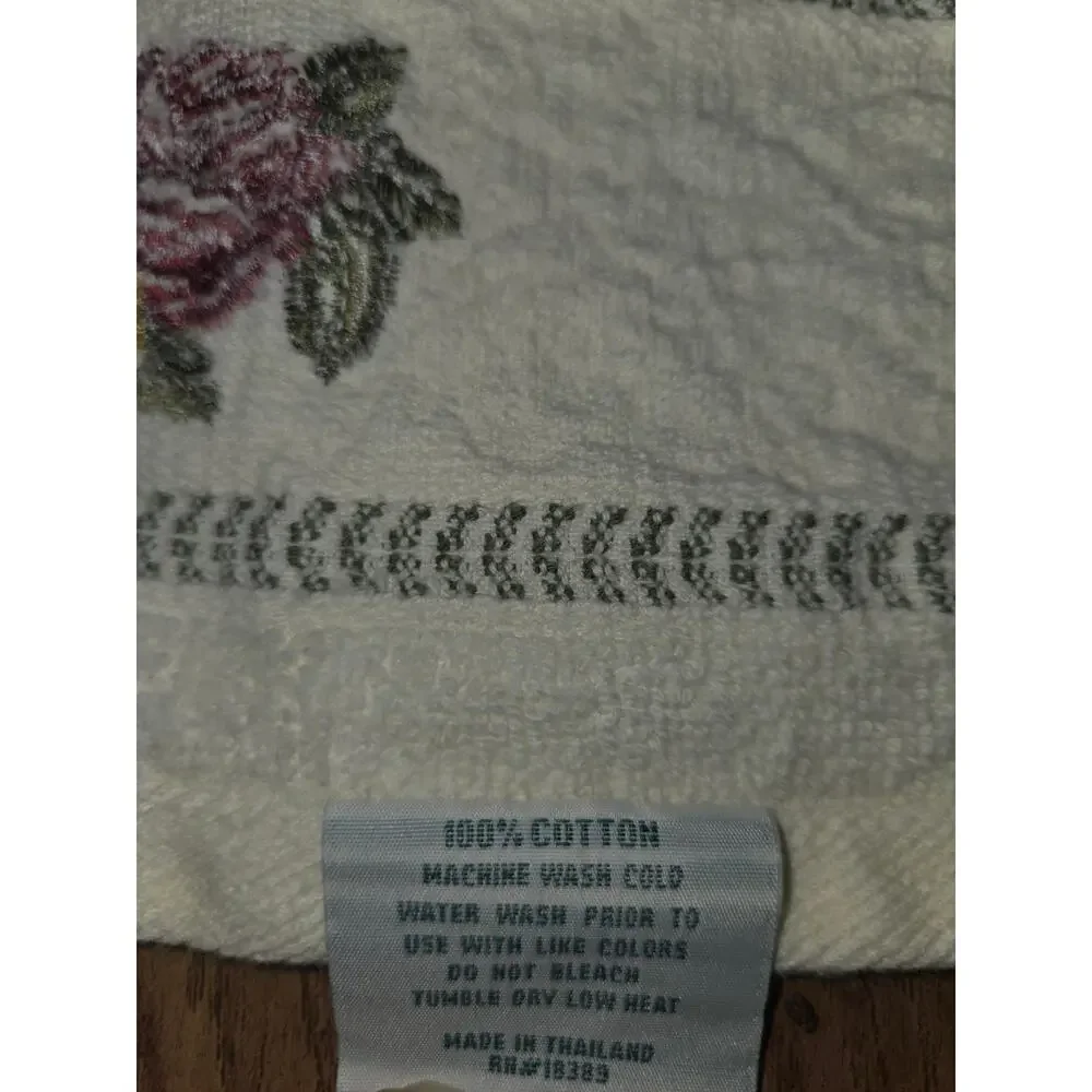 Waverly Garden Room Rose Cottage CoreTowel Hand Towel And Washcloth