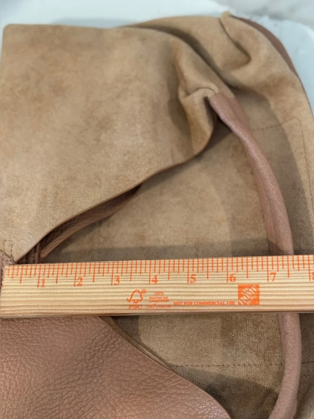 LIKE NEW Shiraleah Arden Women’s Tan Two-Tone Vegan Leather Relaxed Hobo Tote