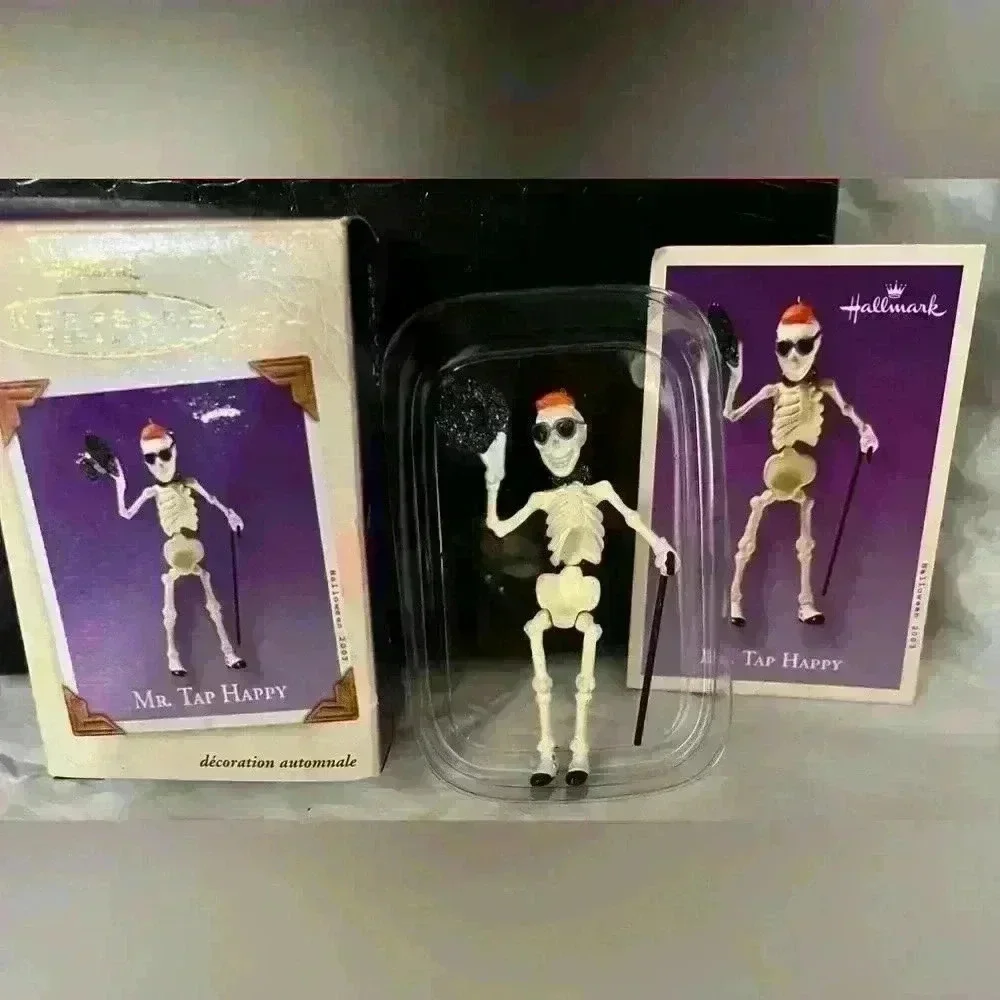 HALLMARK Keepsake 2003 Halloween Ornament 'MR. TAP HAPPY' Dancing Skeleton