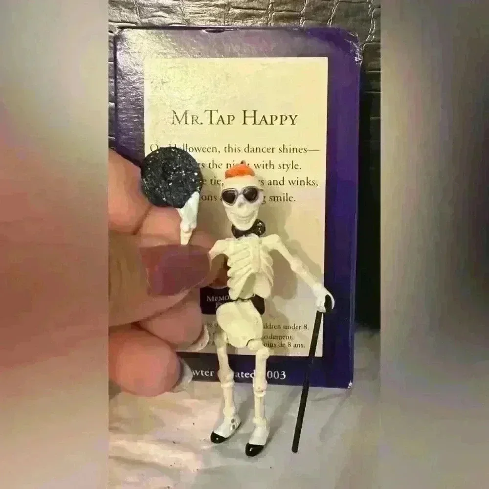 HALLMARK Keepsake 2003 Halloween Ornament 'MR. TAP HAPPY' Dancing Skeleton