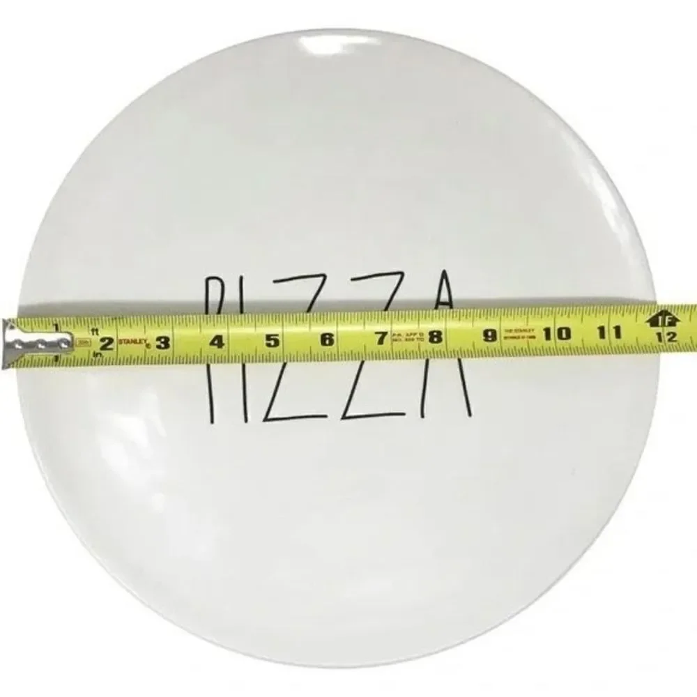 NWT Rae Dunn Pizza Tray and Cutter Set - includes stand, plate, and pizza cutter