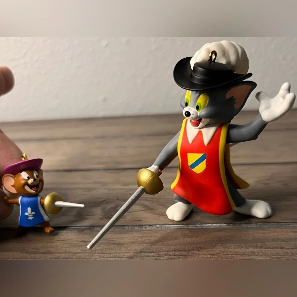 Hallmark NEW 2011 “Two Mouseketeers” Tom and Jerry- 2 Christmas Ornaments