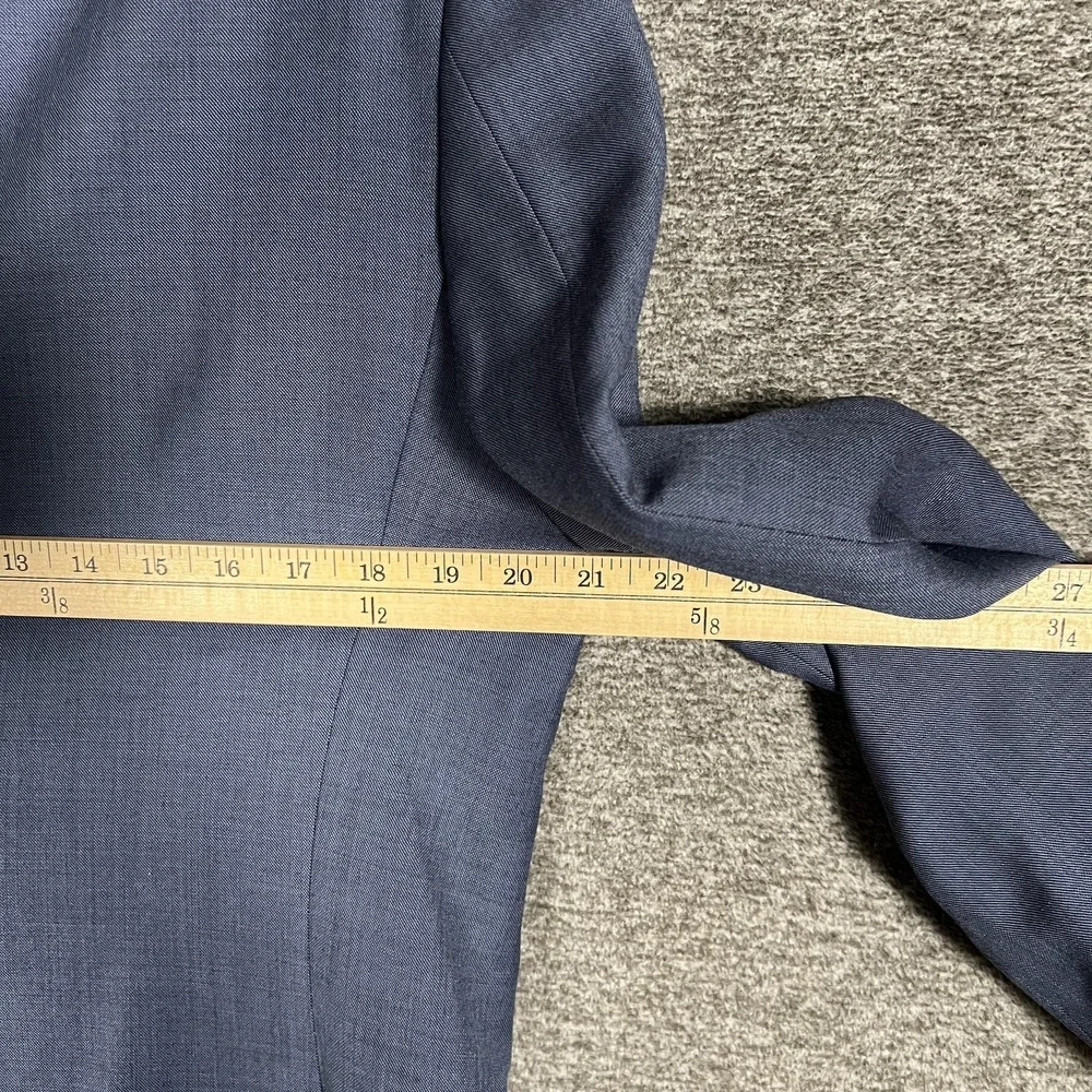 J.Crew Ludlow Suit Jacket Mens 42S Blue Wool Slim Tollegno 1900 Two Button