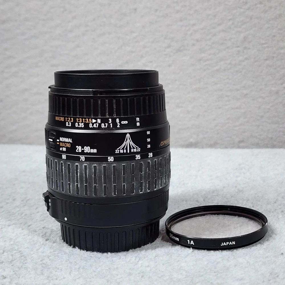 Sigma Zoom‎ 28-90mm F/3.5-5.6 Macro Aspherical Lens 55mm Filter Japan SLR