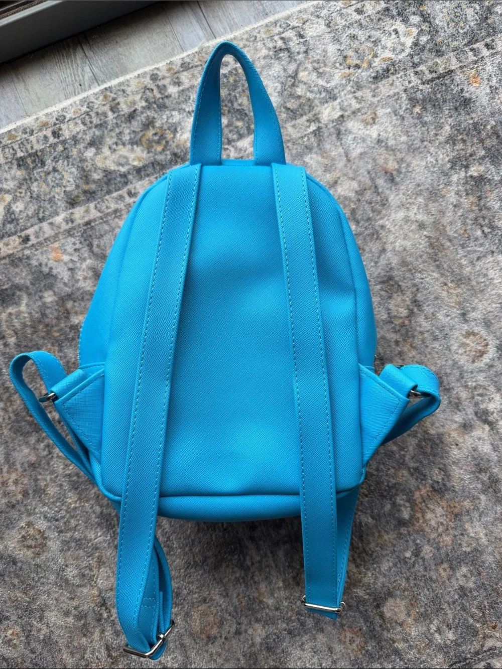 Blue Dog Print mini backpack by marc tetro