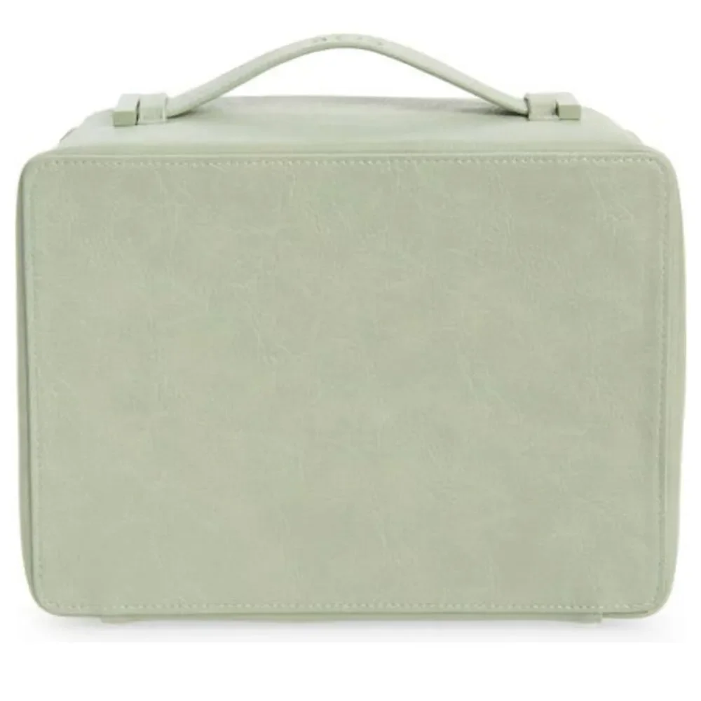 NWT Beis Faux leather cosmetics case in Matcha Green