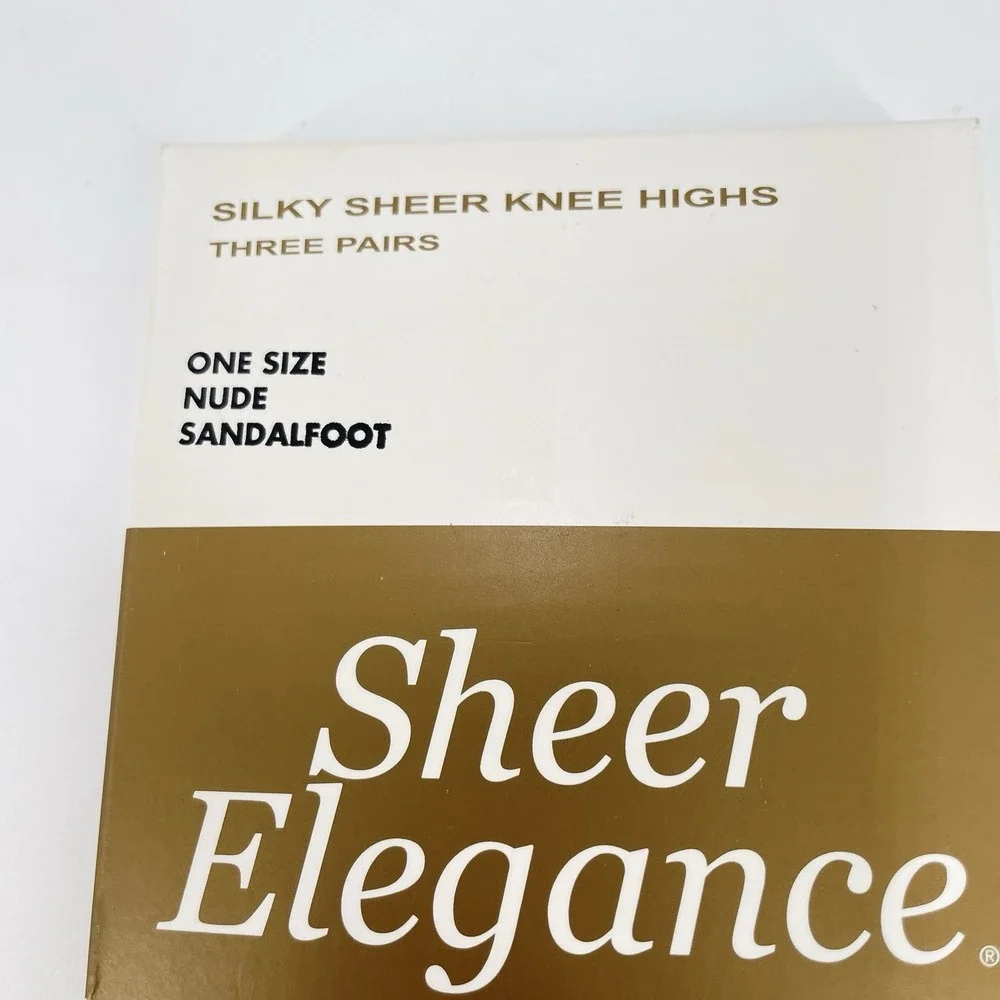 3 boxes Hanes Silk Reflections Silky Sheer Elegance Knee Highs Mixed Lot 7 pairs
