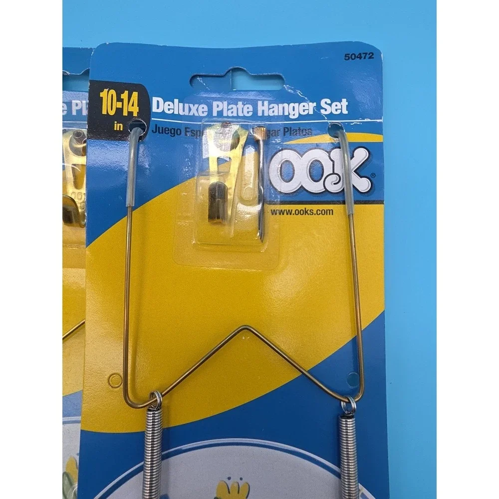OOK Deluxe Plate Hanger Set 10-14 Inches Hangs Up to 30 Lbs 50472 New Lot Of 3