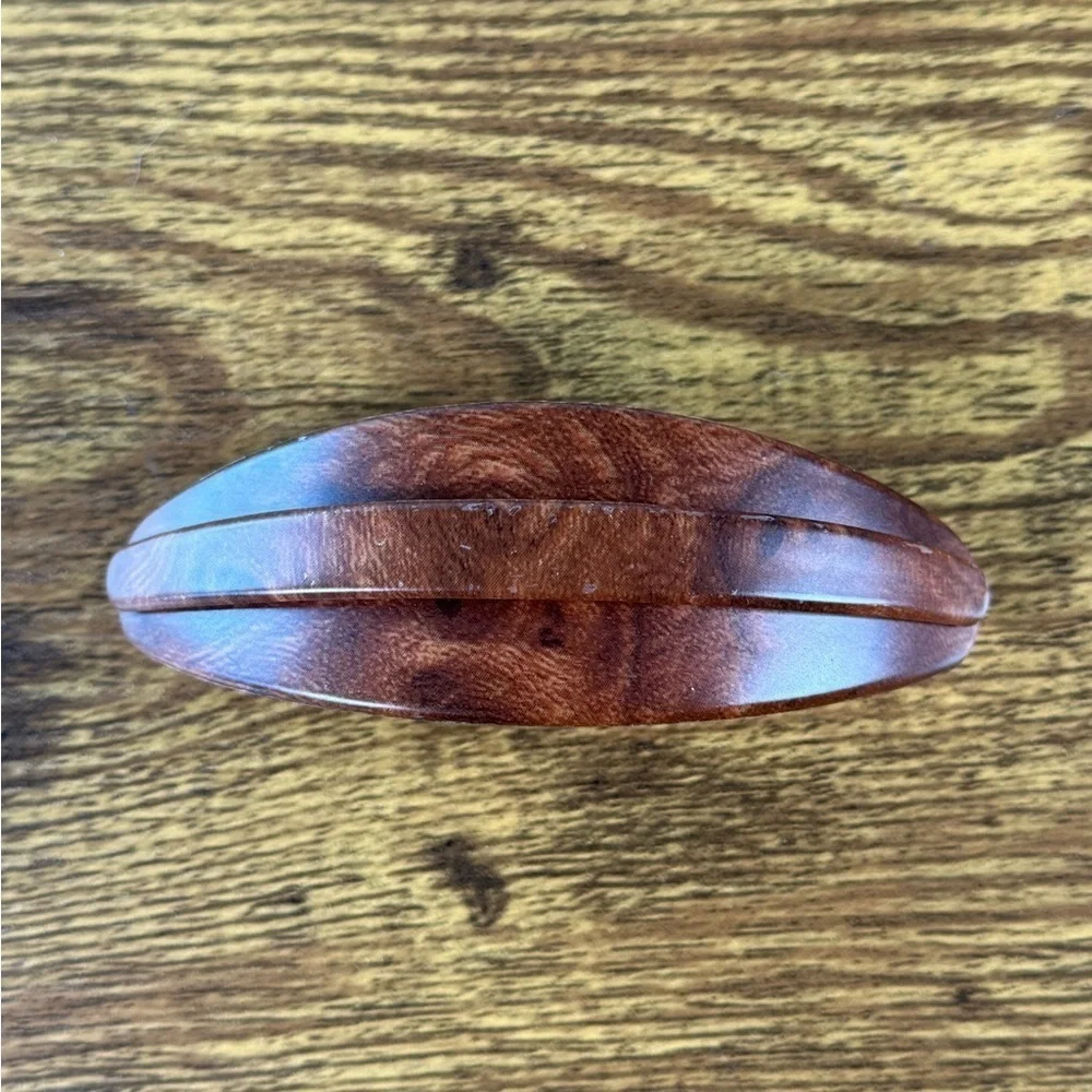 Elegant Brown Wooden Men's Accessory