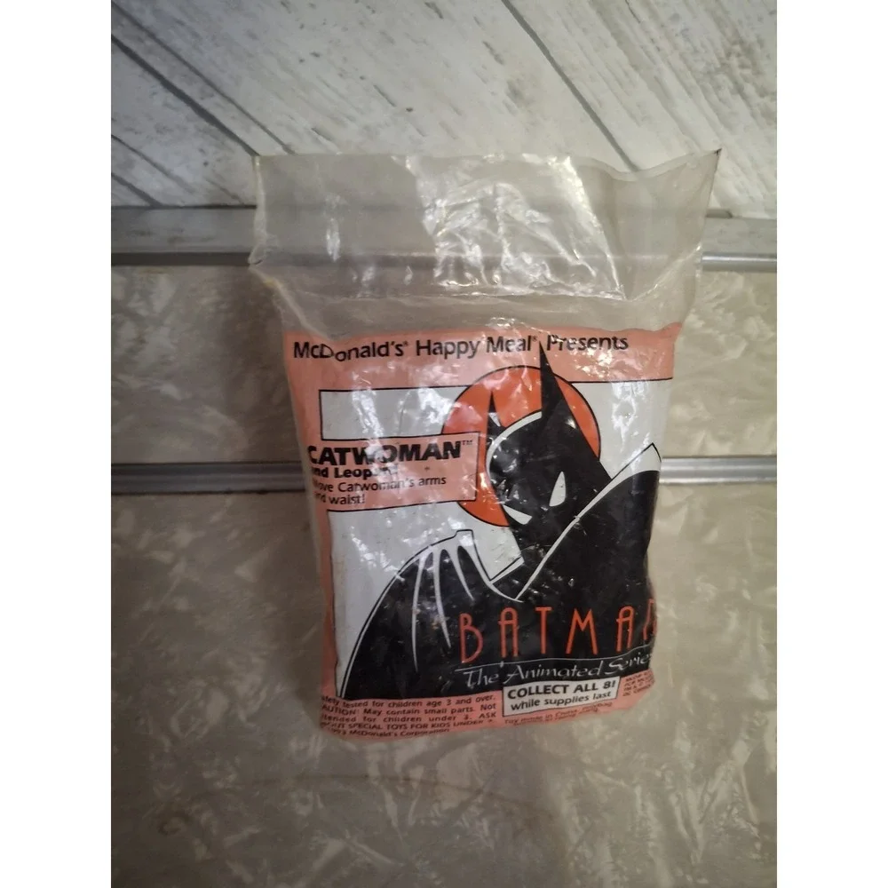 SEALED Vintage Batman Catwoman and Leopard McDonald's Happy Meal Toy 1993 NOS