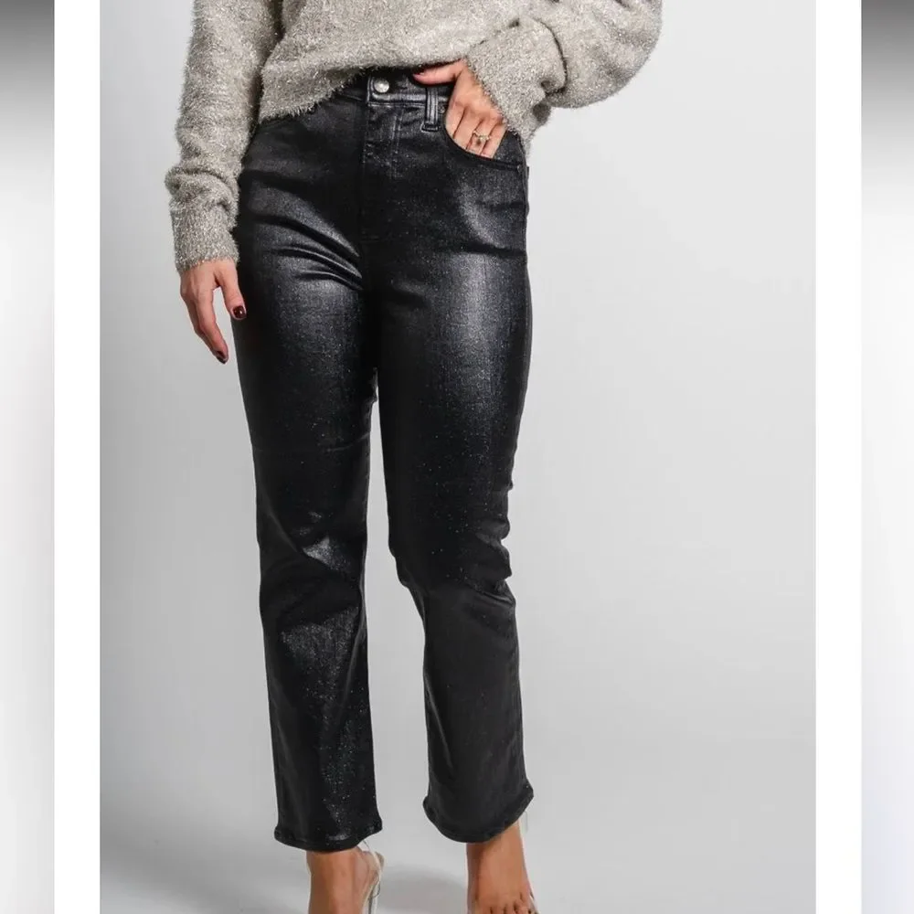 DAZE Shygirl High Rise Cropped Flare Jeans STAR SIGN sz 29