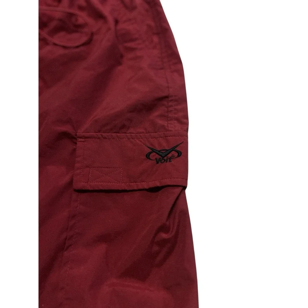 Voit Men's Red Cargo Swim Trunks Size Large Nylon Mesh Lined Y2K Style 8