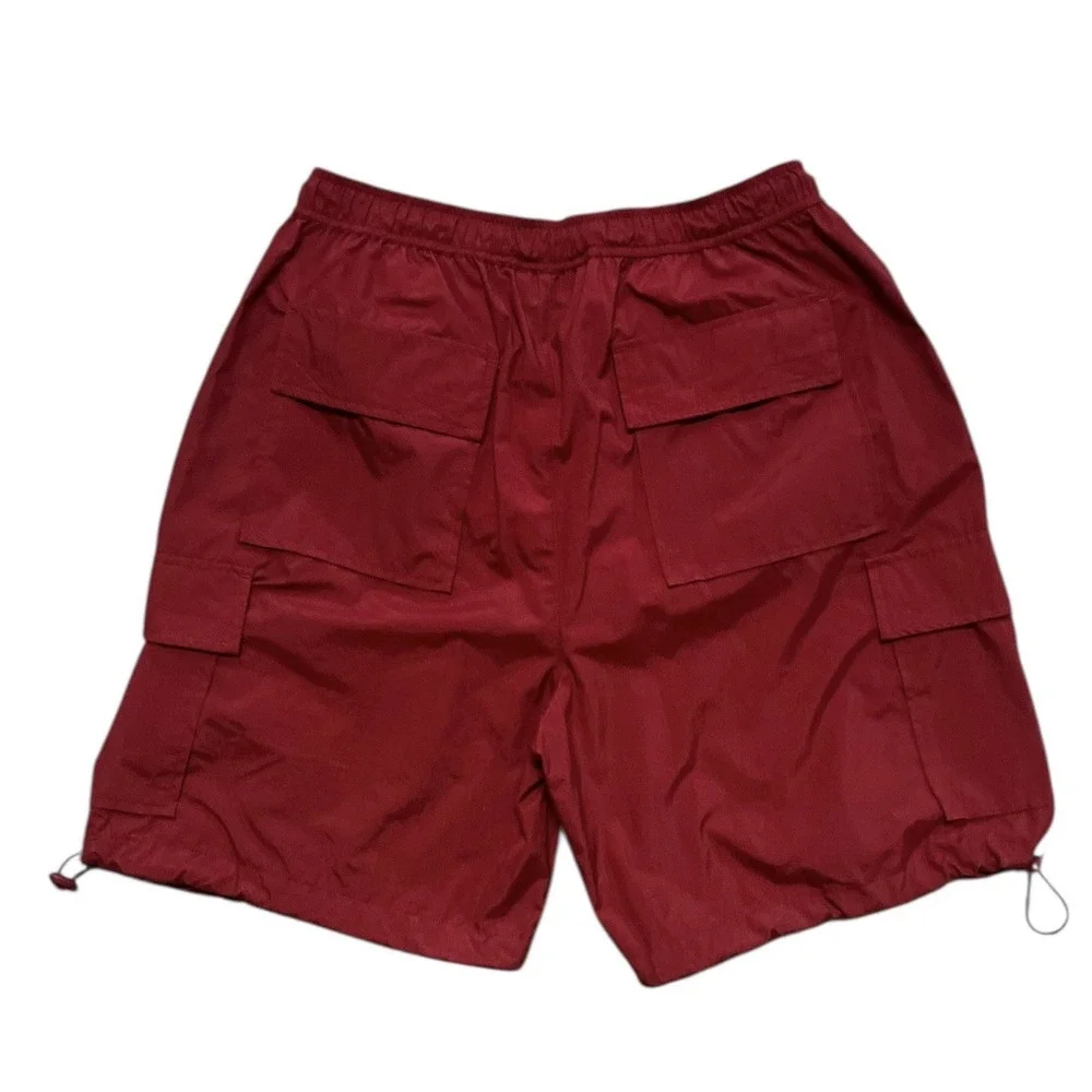 Voit Men's Red Cargo Swim Trunks Size Large Nylon Mesh Lined Y2K Style 8