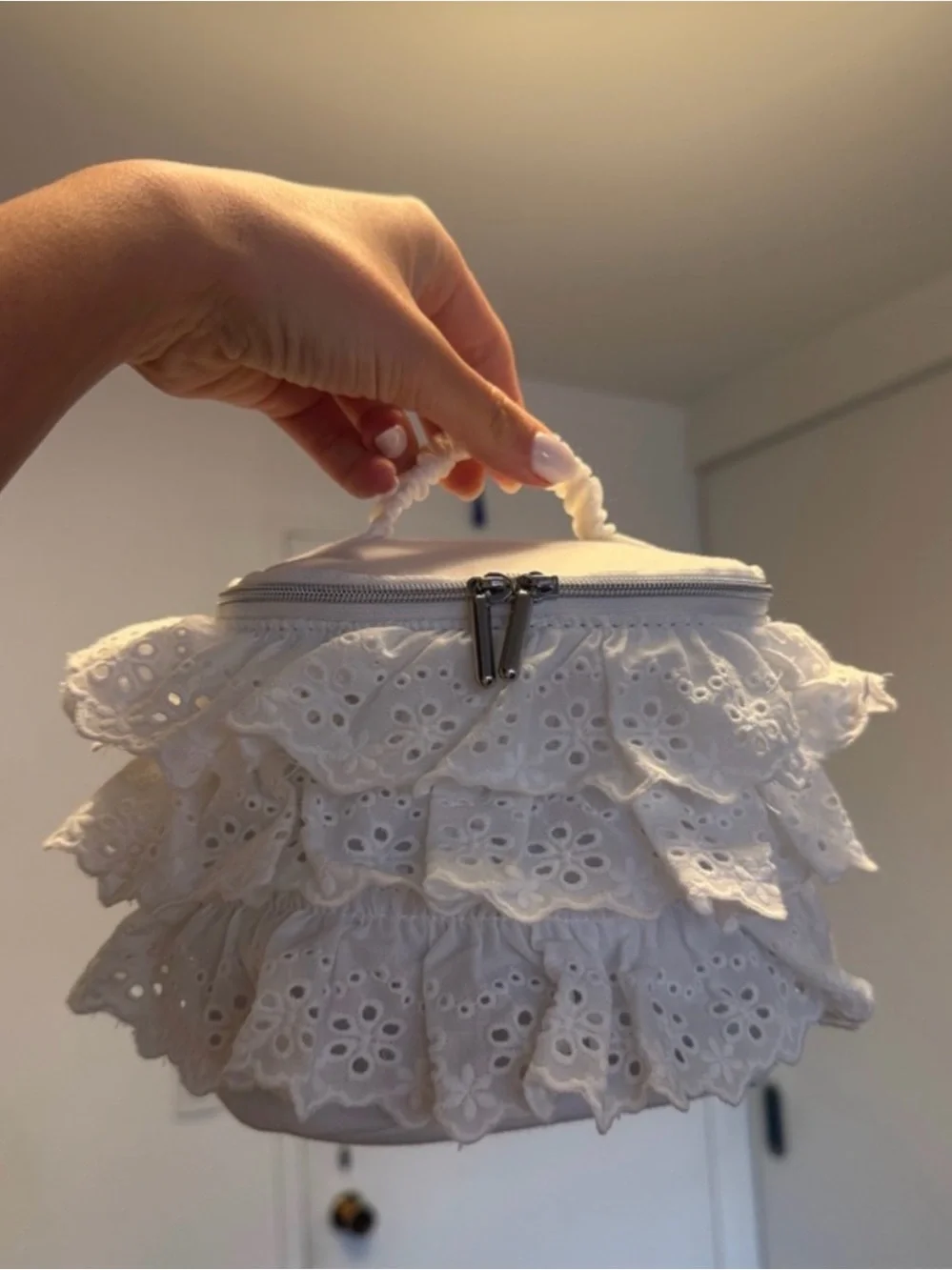 Women's White Eyelet Ruffle Skirt - Japanese Boutique in Tokyo