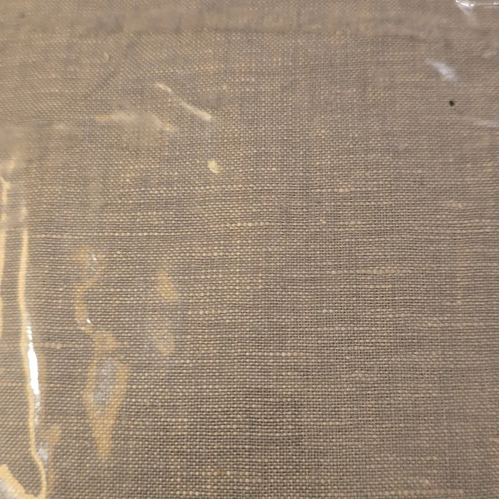 West Elm Pleated European Flax Linen Curtain,Color Warm Gray Melange, $219