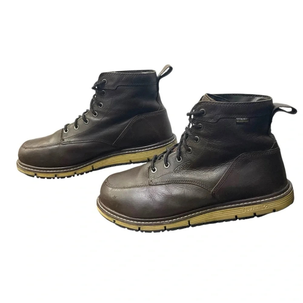 🥾 Keen Utility Steel Toe Boots Size 11 Waterproof Leather Workwear‎ 🥾
