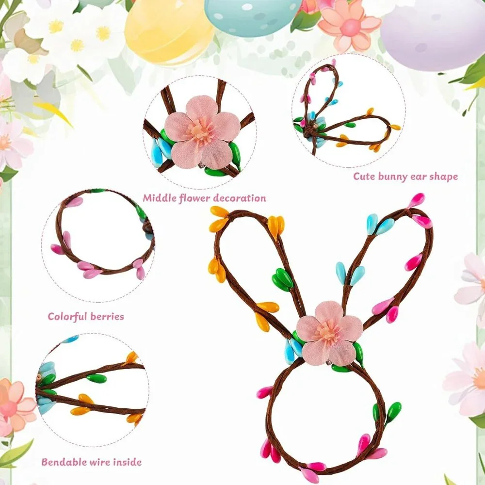 6 Handmade Easter Bunny Napkin‎ Holder Rings