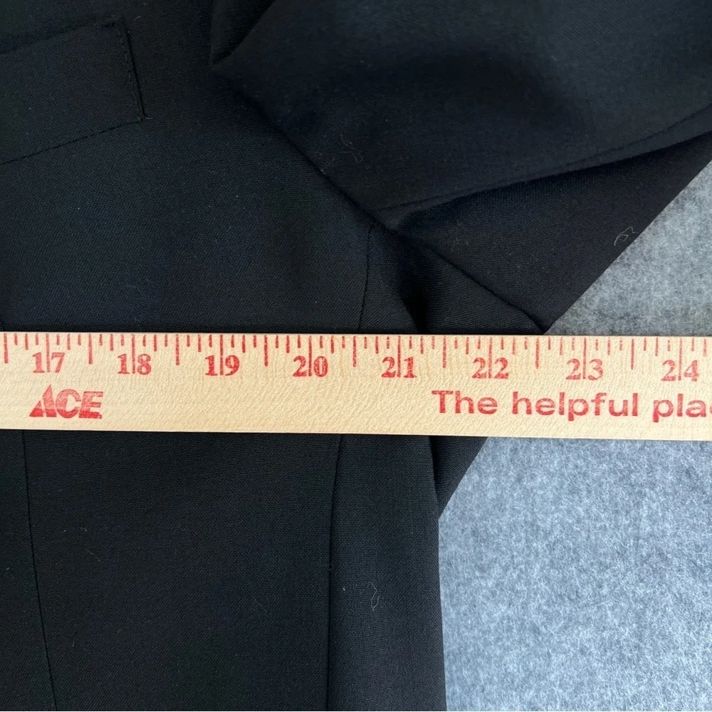 HART SCHAFFNER & MARX Wool Blazer Sports Coat 2 Button Single Vent Black 44R