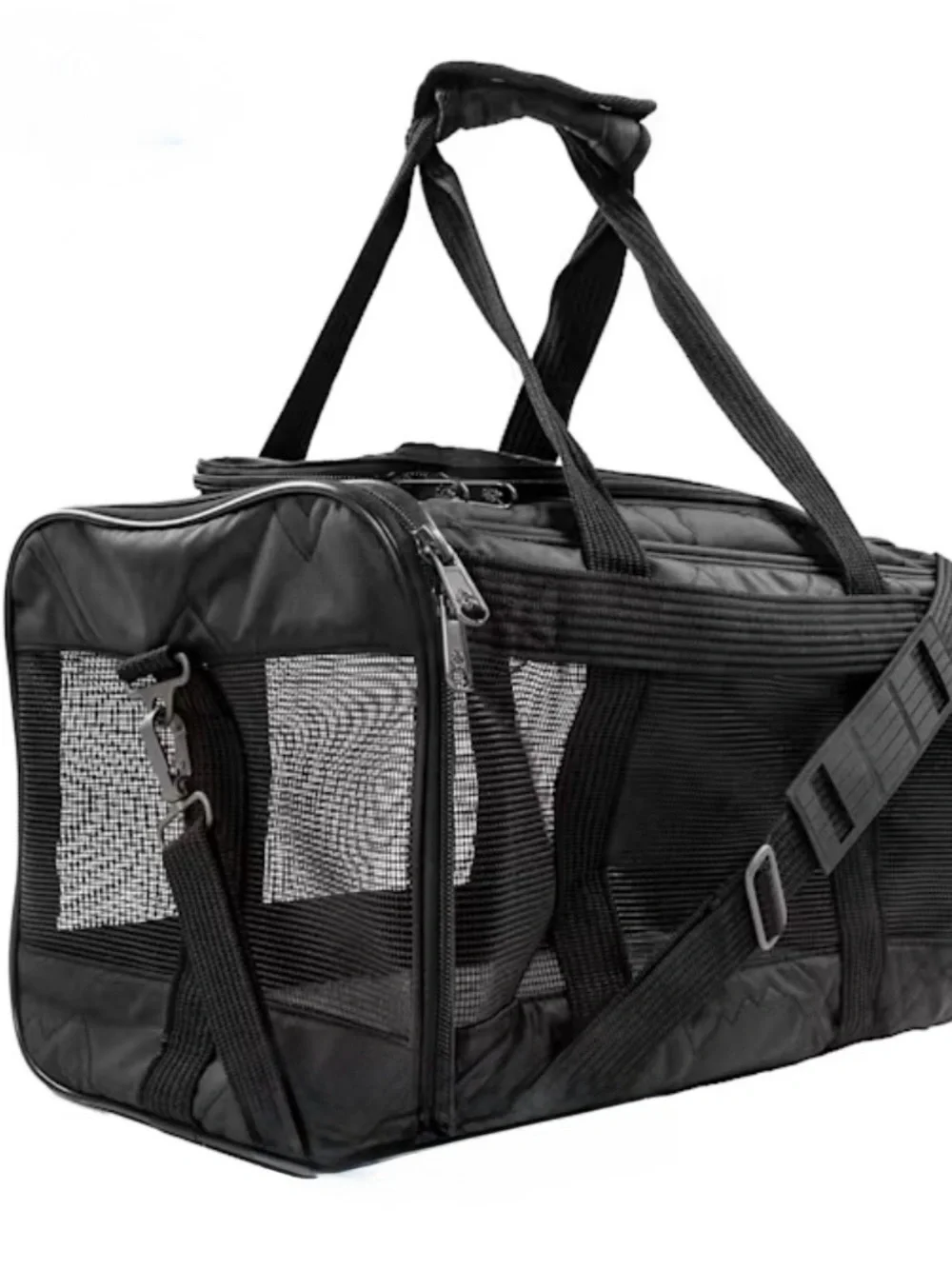 Sherpa Deluxe Black Soft Sided Dog & Cat Carrier