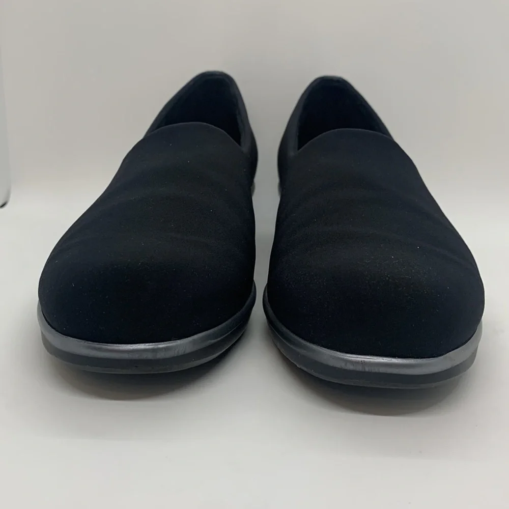 SAS Bliss Slip-On Wedge Shoe Black 9 1/2 Lightweight Comfort Business Casual
