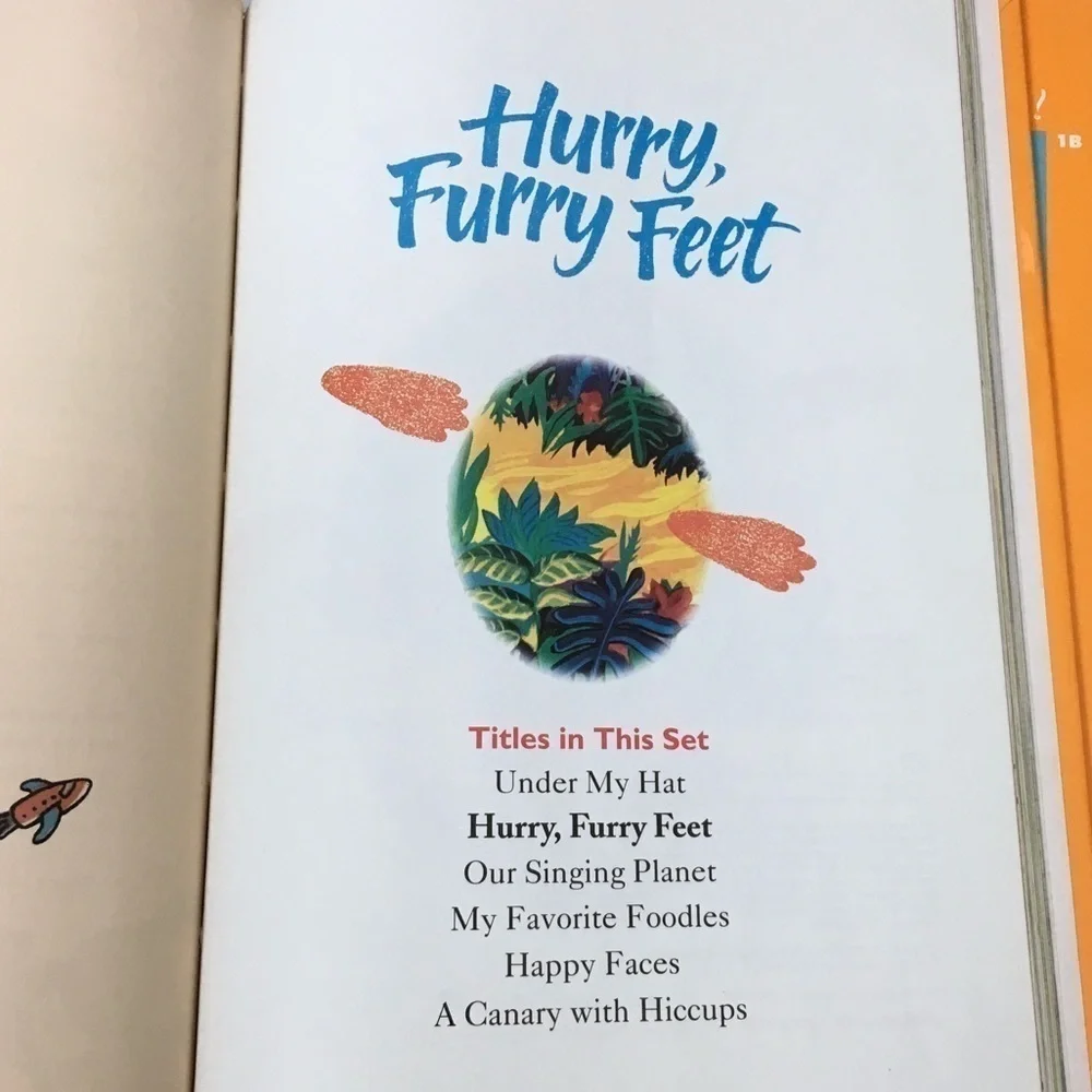 Vintage 90s Childrens Book Hurry Furry Feet Celebrate Reading Classroom Dr Seuss