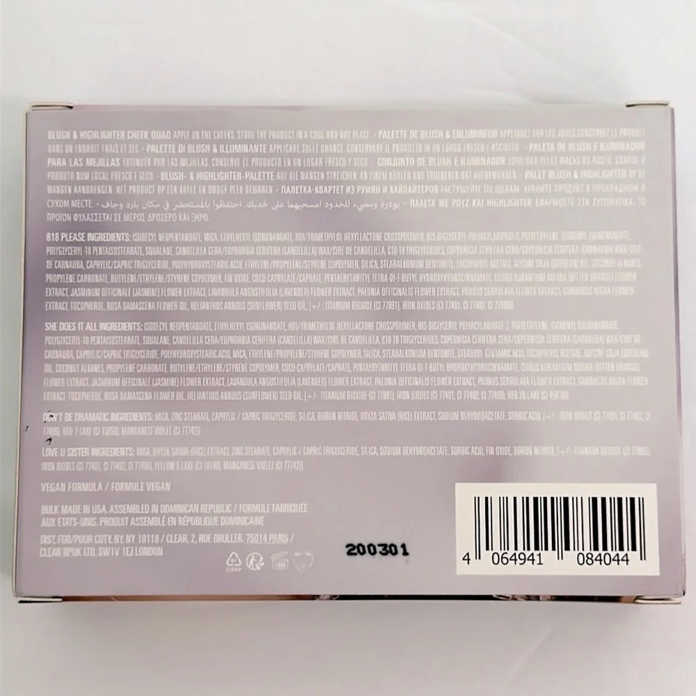 Kylie Cosmetics color shades cream