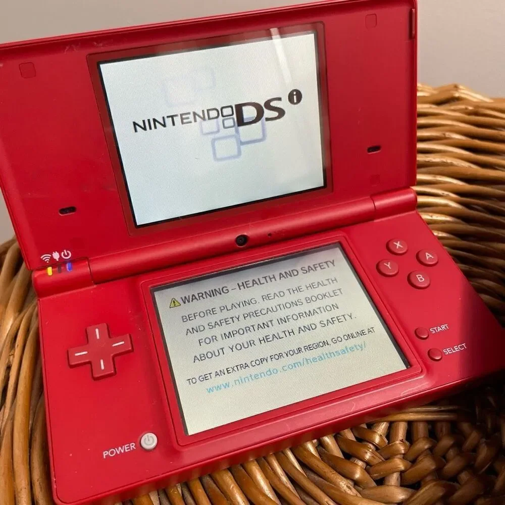 Nintendo DS Red Handheld Console System W/ Case CYR-001 US Tested, Works‎