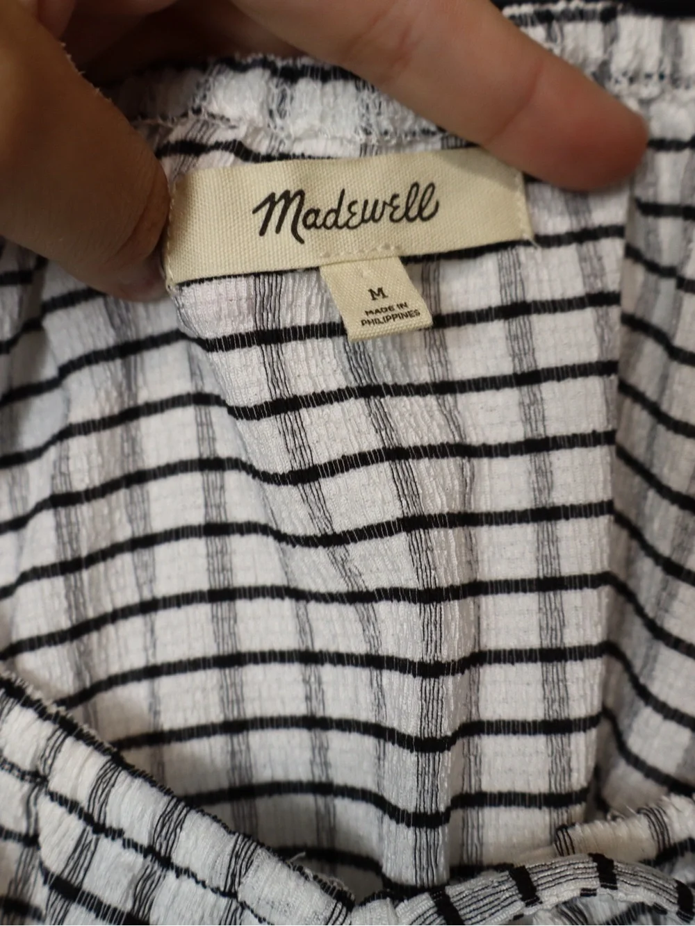 Madewell otherwise mentioned
