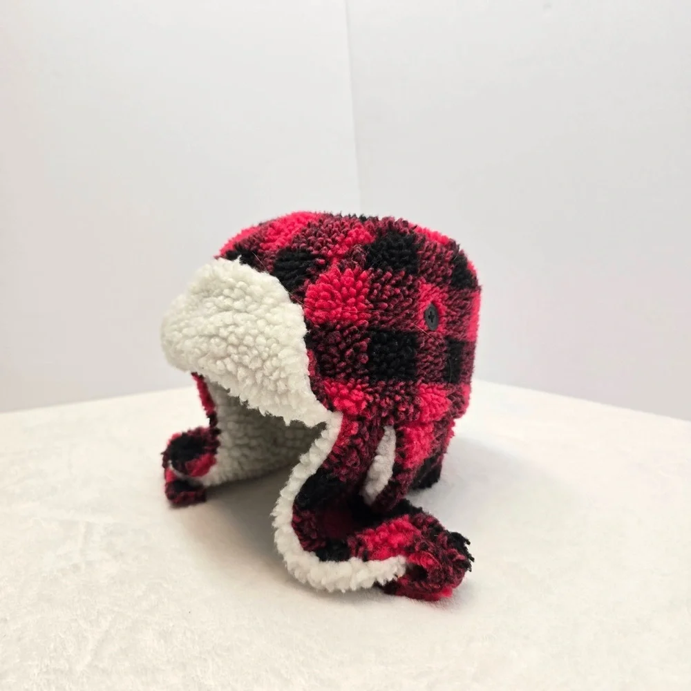 The‎ Children’s Place Buffalo Plaid Trapper Hat Sherpa 2T-3T