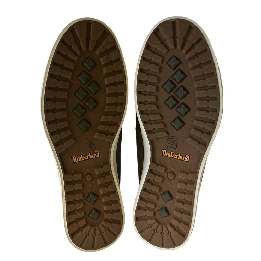 Timberland Cotton Gray‎ Canvas Boat Shoe Men US 8.5M