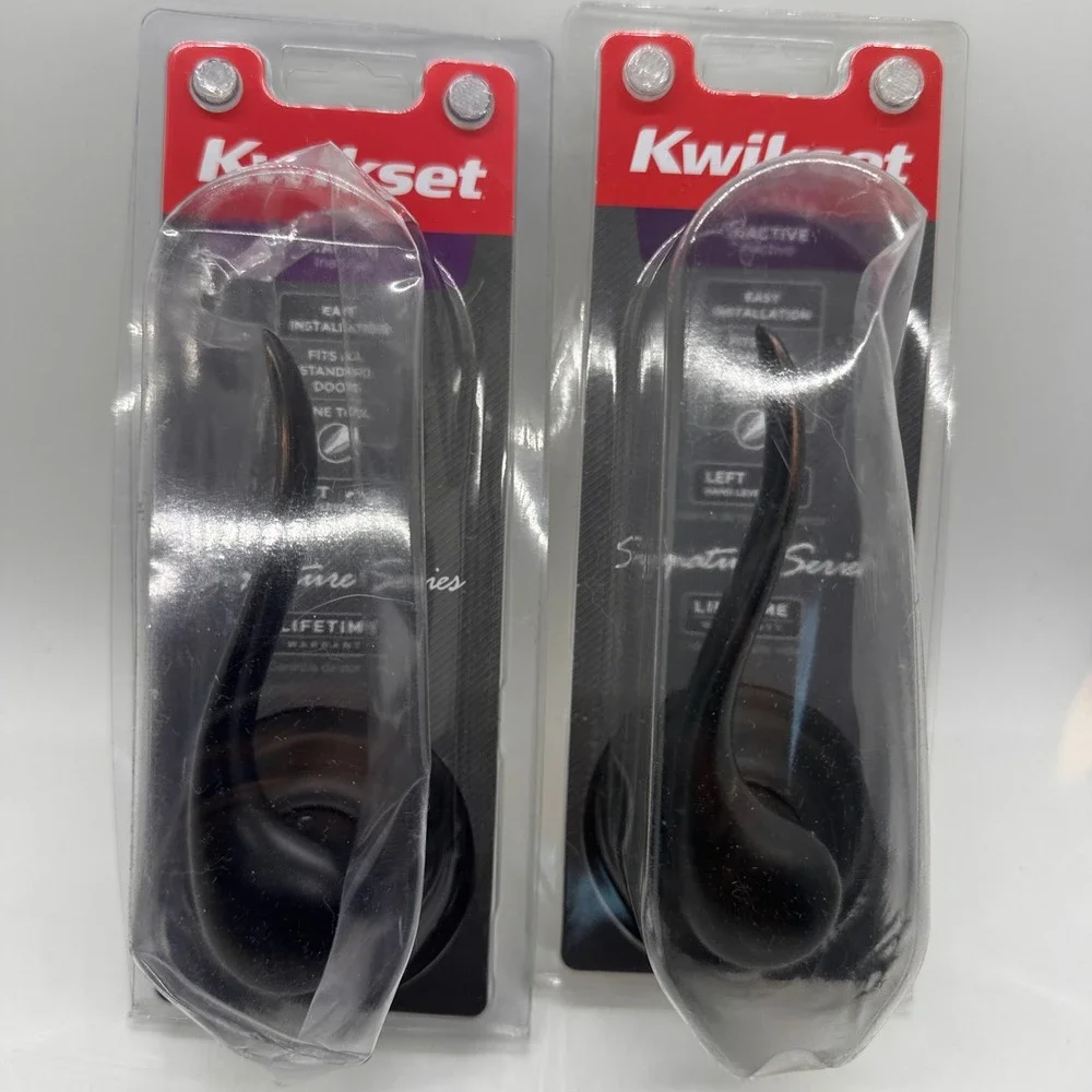 Kwikset Venetian Bronze Tustin Dummy‎ Lever Set 2 Pack Inactive Door Hardware
