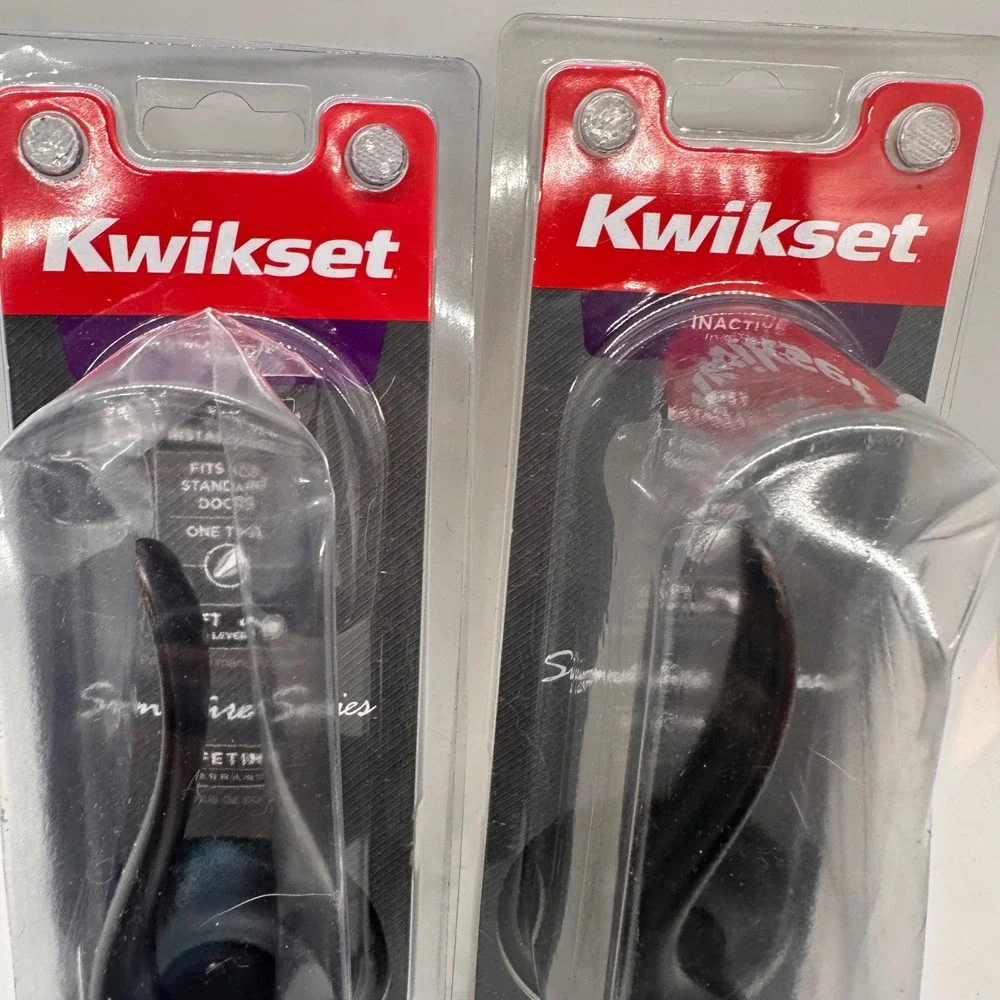 Kwikset Venetian Bronze Tustin Dummy‎ Lever Set 2 Pack Inactive Door Hardware