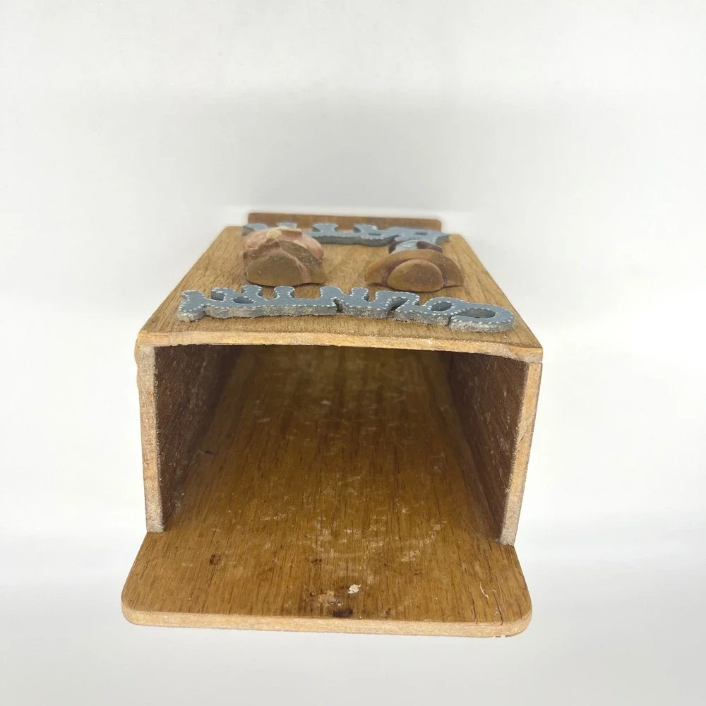 Vintage Country Bath Wooden Wall Mount Dispenser Holder Folk Art‎ Decor 11 inch