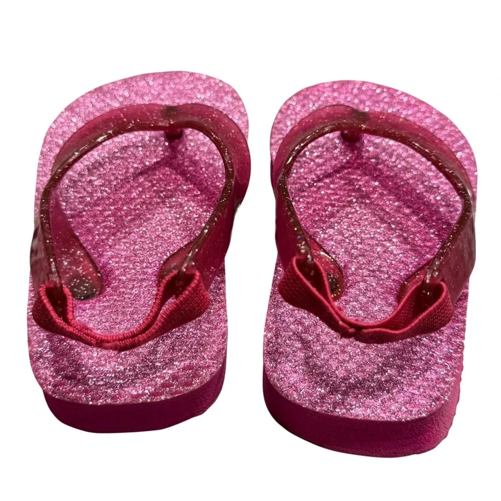 Baby / Toddler Shoes Set of 2 - Koala Kids Pink Lace Shoes & Glitter Flip‎ Flops