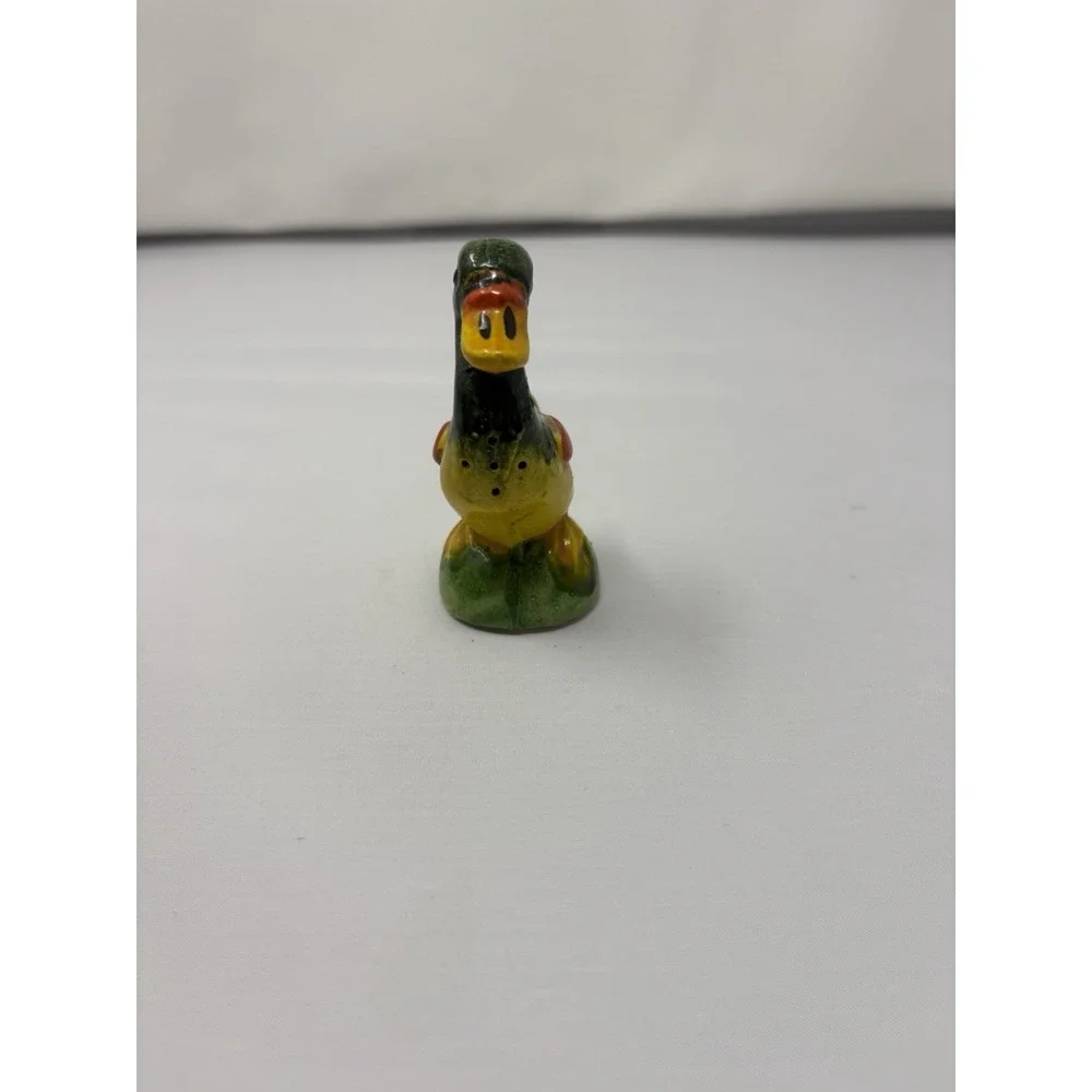 Vintage Japan Ceramic Colorful Duck Salt Pepper Figuring Replacement 1950's MCM