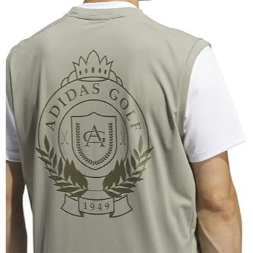 Adidas Golf Go To Vest NWOT Khaki Green Size Medium