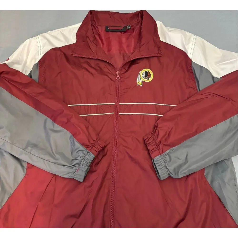 Washington Redskins Jacket Windbreaker XL Dunbrooke SI Sports Illustrated NFL