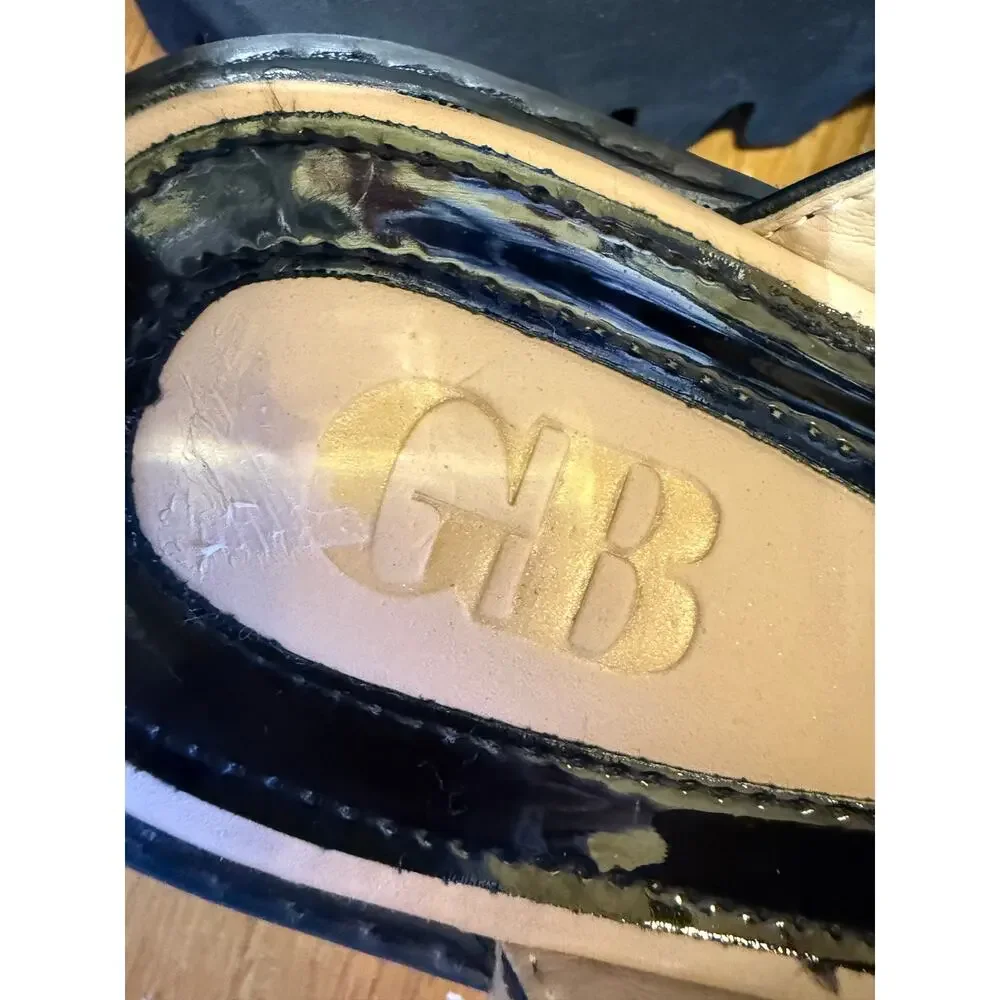 GB Gianni Bini Leather Lug Sole Mules Size 7.5