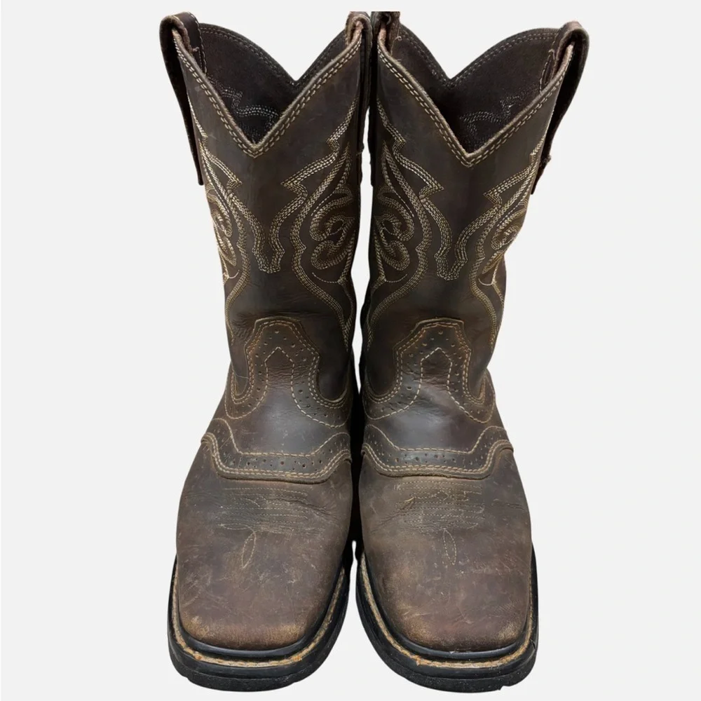 Lincoln Outfitters Western Work Boot L9C12 Soft Square Toe Sz 8M Cowboy Ranch