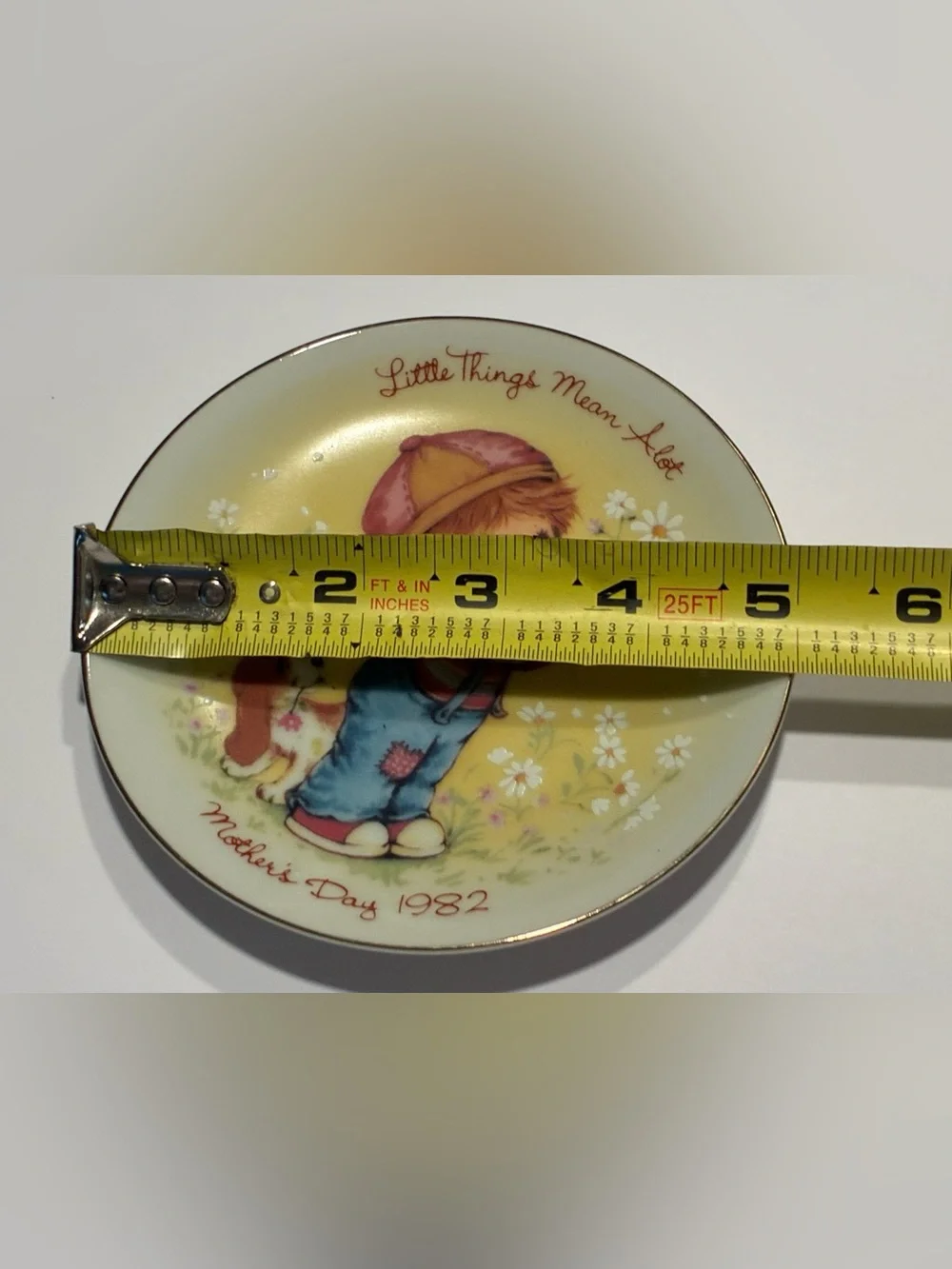 Vintage 1982 Avon Mother’s Day Plate Little Things Mean A Lot Trinket Decor
