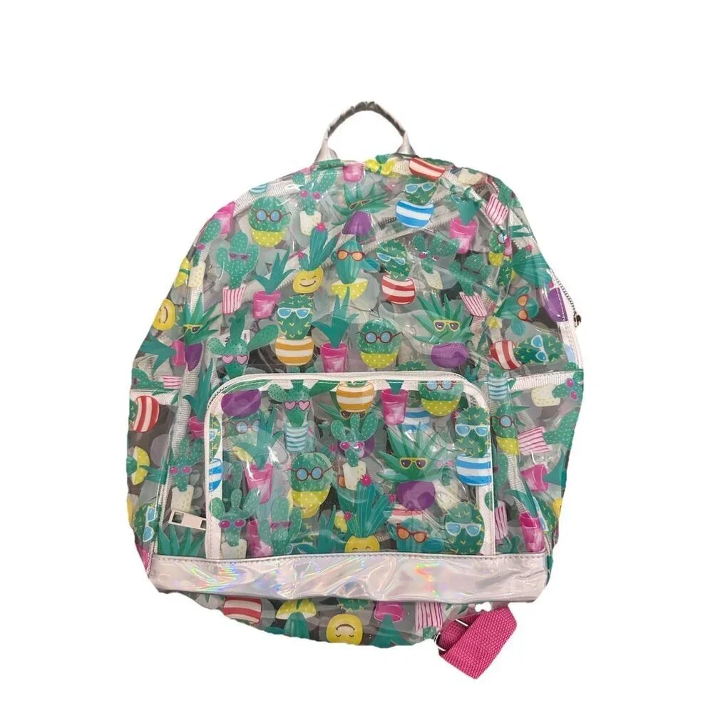 Cactus Clear Backpack Bookbag