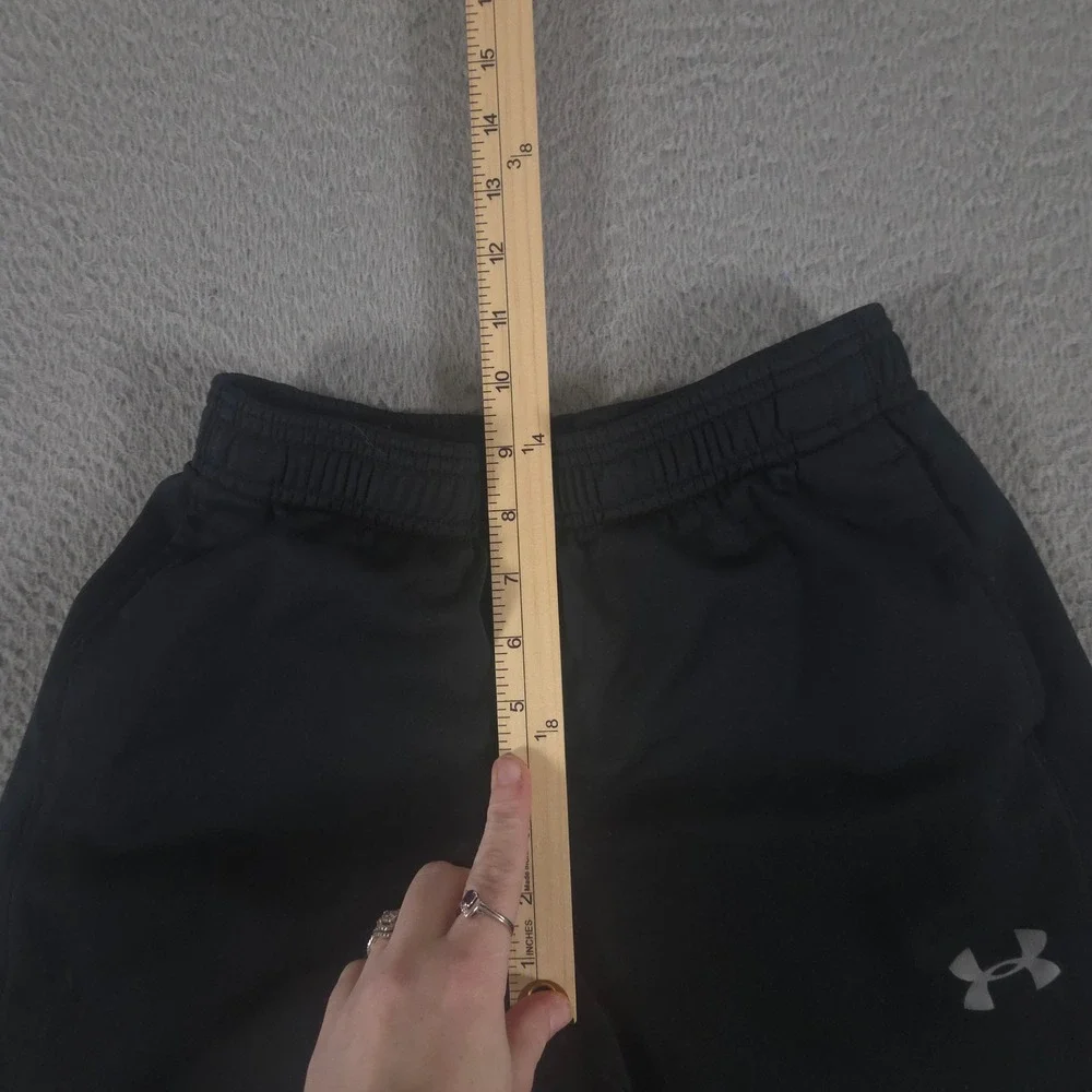 LOT OF 2 Under Armour Pants Boy YM Black Brawler 2.0 Straight Leg Polyester Logo