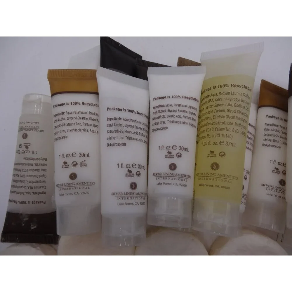Echos of Nature 25 Pieces Lotion 1.25 oz Soap sealed travel size 1.5 oz Shampoo