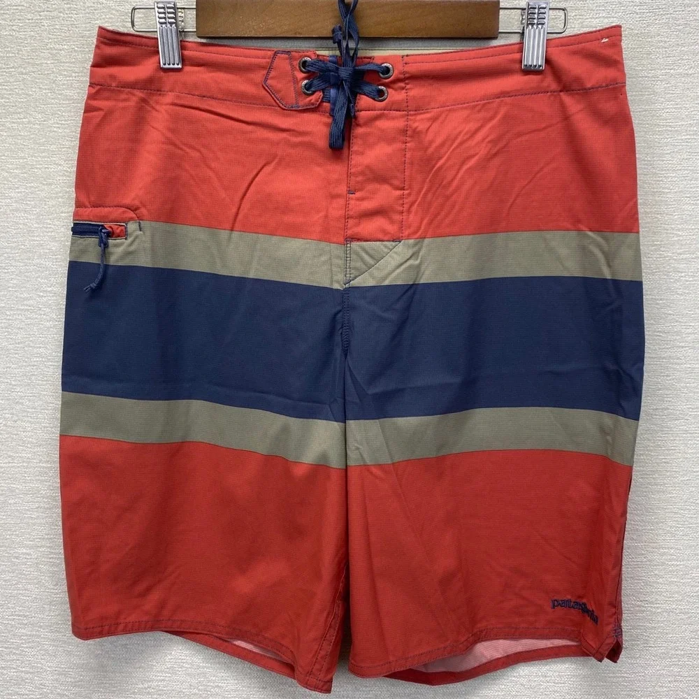 Patagonia material performance striped