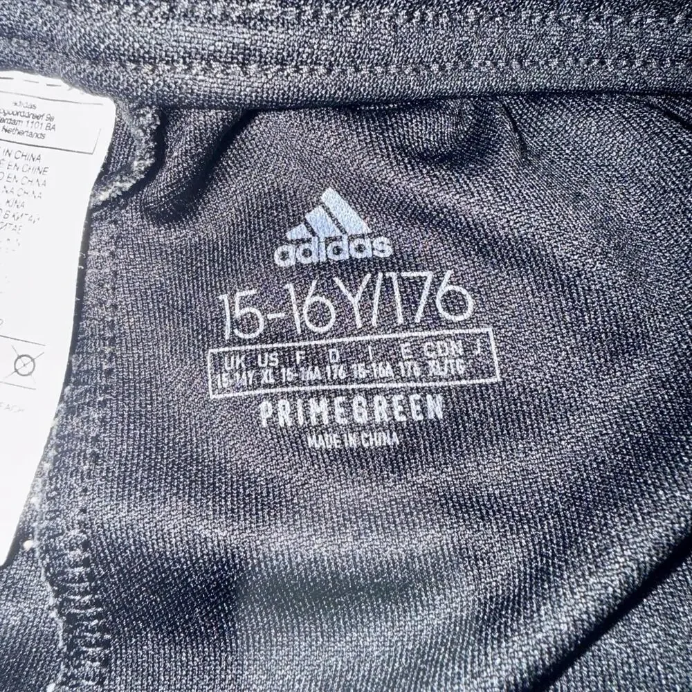Adidas Tiro 21 Youth XL Track Pants Black White Stripes AEROREADY 15-16Y