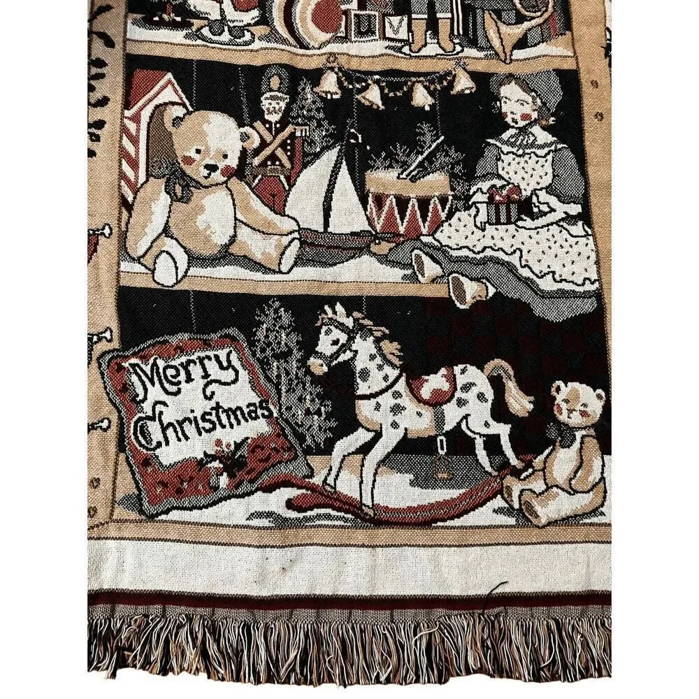 Vintage Antique Toys Tapestry Throw Blanket